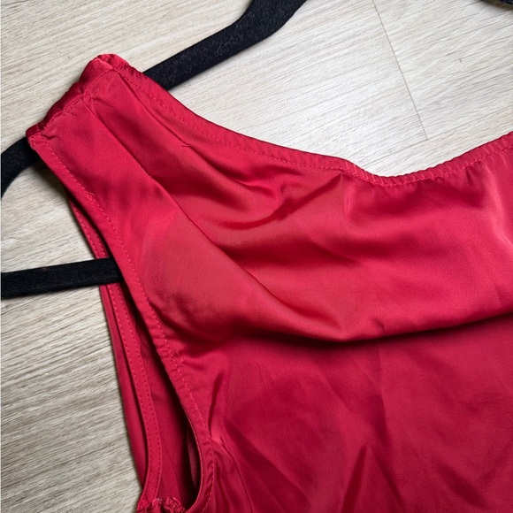 Twist-Side Burgundy Maxi Dress with Side Slit - Picture 5 of 5